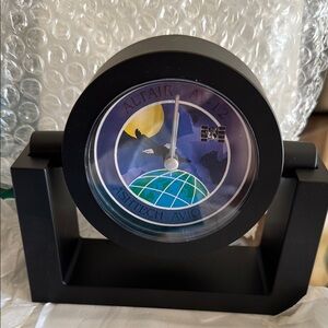 Black Altair desk or shelf Clock